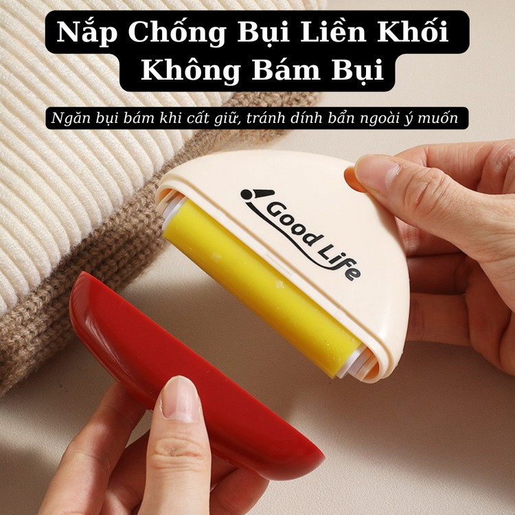 【COD】Con lăn dọn bụi tái sử dụng được, thiết kế nhỏ gọn, tiện lợi để làm sạch nhanh tại nhà hoặc khi đi du lịch.