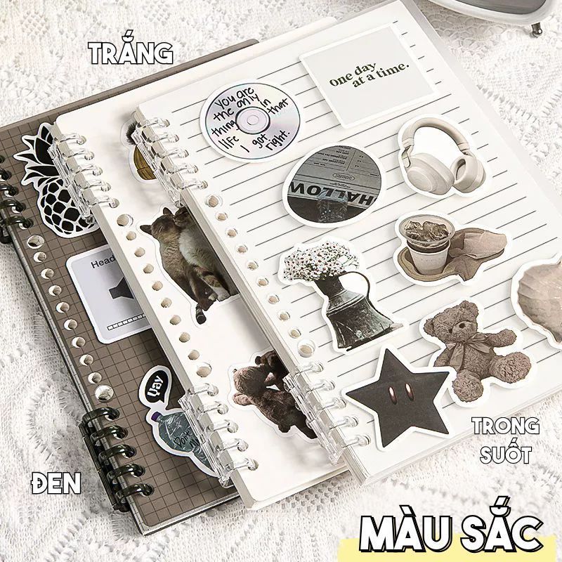 Sổ Còng Thay Giấy B5/A5 Phong Cách Muji - Sổ Ghi Chép Planner Học Sinh, Giấy Dày Không Lem Mực Tháo Rời Tiện Lợi