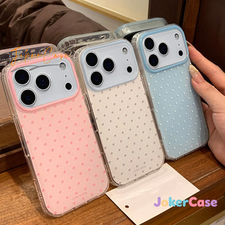 Ốp Lưng Cho Iphone 17 16 11 14 15 13 12 Pro Max Air 8 7 16 15 14 Plus X XR XS Max Bìa mềm chấm bi cổ điển