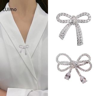 LUImo_cardigan_kẹp_trang_sức_thổ_cẩm_nơ_kim_cương_giả_màu_xanh_thanh_lịch_dành_chị_em