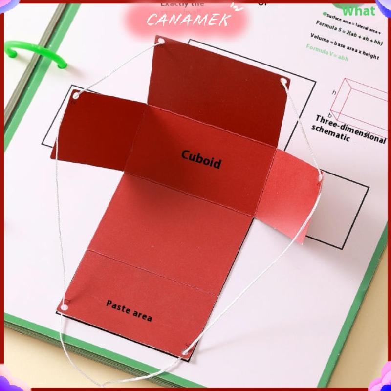 CANAMEK 1 Bộ Huấn Luyện Tư Duy Không Gian DIY Toán Học Sách Hình Học 3D Sách Yên Tĩnh Cho Trẻ Em Montessori Giáo Dục Truy Tìm Sách Bài Tập CSF