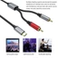 Cáp âm thanh Star Type C sang RCAs 1 Âm thanh bện 5m cho điện thoại Máy tính bảng Laptop