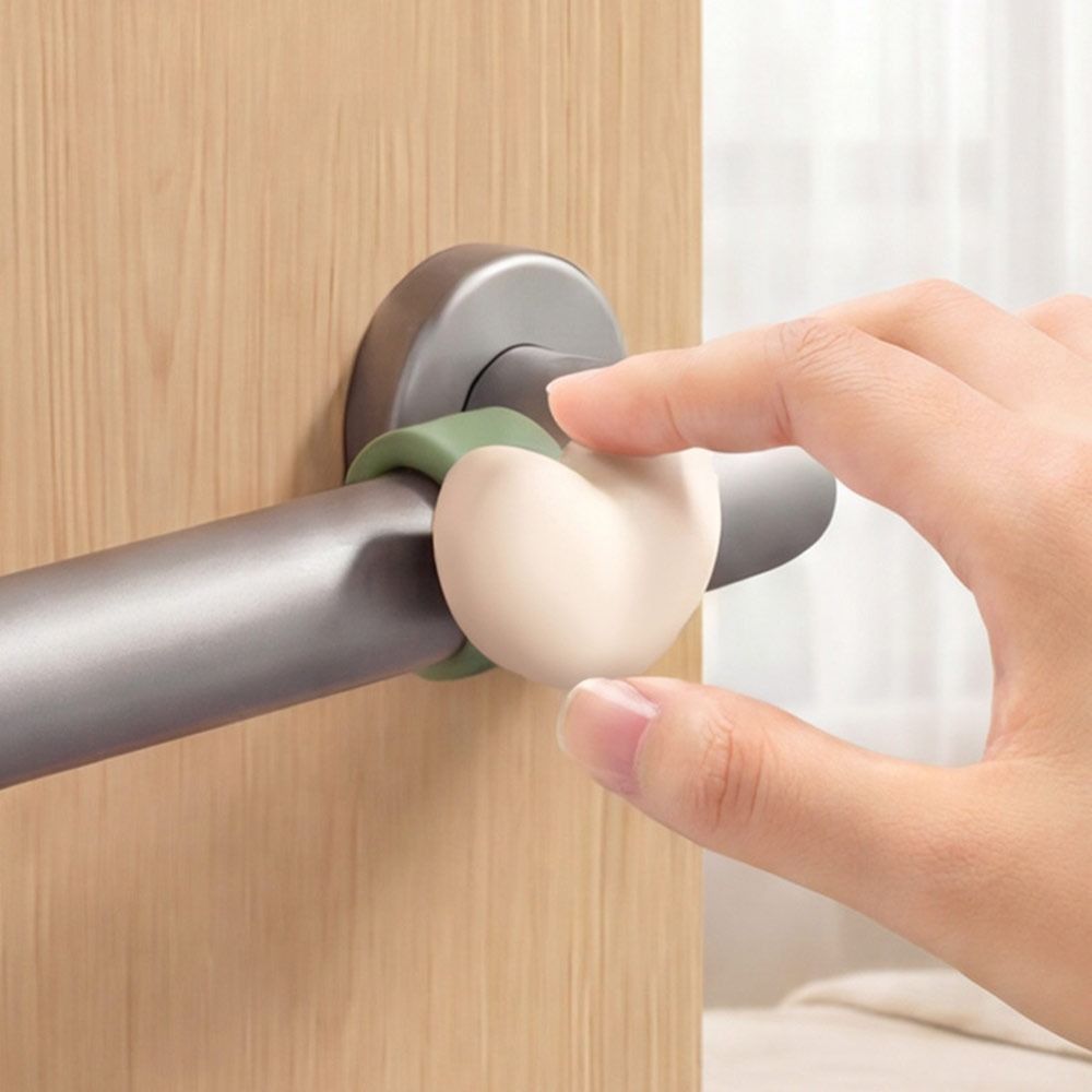 Tấm chắn tác động tay nắm cửa HOBBYIN, Nút chặn cửa chống sốc hoạt hình, Tấm cản trước cửa bằng silicon im lặng di động để trang trí phòng ngủ