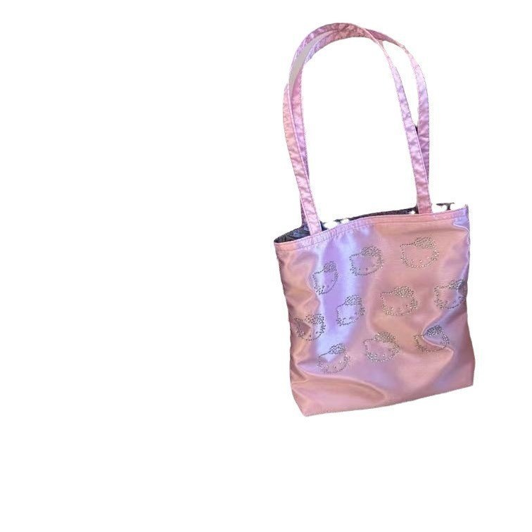 [Aria] hello kitty Hot Diamond Túi Tote dễ thương Túi đeo vai