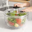 Máy khử nước rau củ CODECOVED, Máy quay Salad thoát nước nhanh dung tích lớn, Giỏ đựng nước trái cây xoay bán tự động đa chức năng Rửa rau