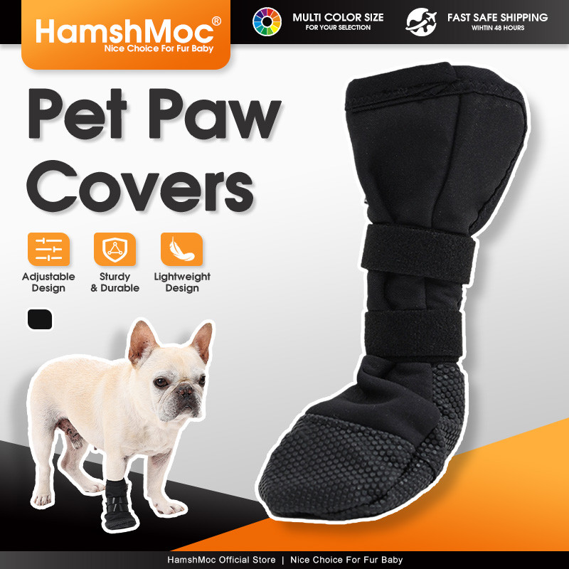 HamshMoc Thú Cưng Chăm Sóc Vết Thương Tất Chó Paw Bảo Vệ Thoáng Khí Chống Trượt Boot Cho Vết Thương Chân