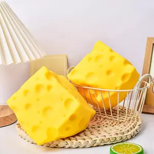 Đồ chơi bóp phô mai khổng lồ thực tế Đồ chơi Fidget phô mai kích thước cực lớn Phục hồi chậm Hình dạng Bóng thông hơi saixit2vn