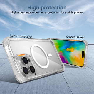 Ốp Sạc Không Dây Cho iPhone 17 air 16 15 14 Plus 13 12 11 Pro Max TPU Chống Sốc Màu Đen