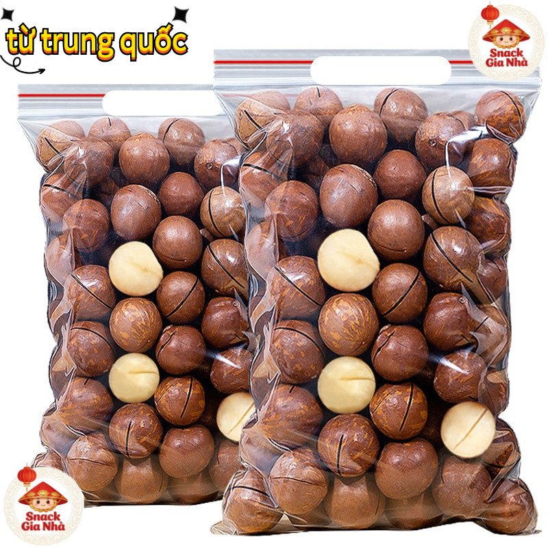 500gHạt macca daklak sấy chín (còn vỏ),Bổ dưỡng và tốt cho sức khỏe