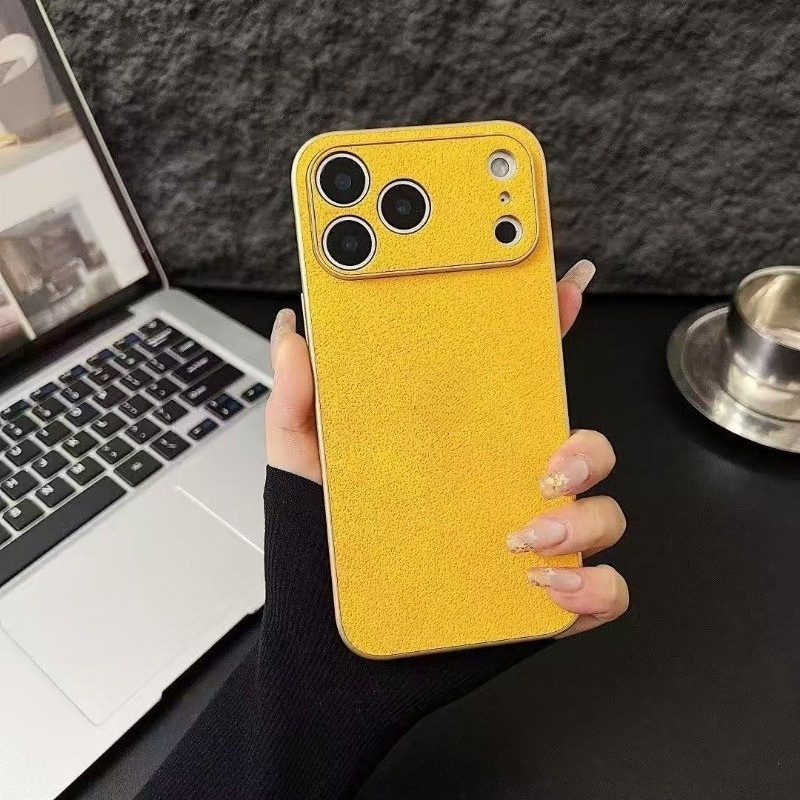 (17 tức thì) Chất liệu kết cấu hố mặt trăng mờ sang trọng Vỏ điện thoại chống sốc Thích hợp cho iPhone 17 16 15 14 13 12 11 Pro Max Plus Ốp lưng
