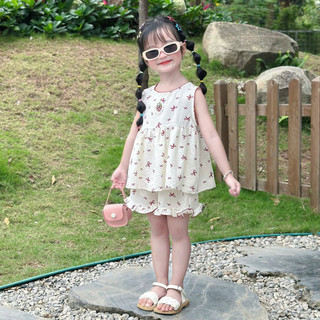 [8-26kg] Set Bộ Hè Sát Nách Chất Đũi Hàn Mềm Mát Cho Bé Gái Ở Nhà, Đi Học, Đi Chơi,....