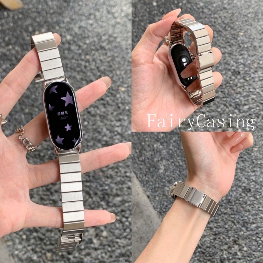 Kim Loại Phổ Biến Cho XIAOMI Band 10 9 8 Dây Đeo Cho Mi Band 8 Vòng Tay Cho Xiaomi Band 7 6 5 4 3 NFC Dây Đeo Tay Phụ Kiện