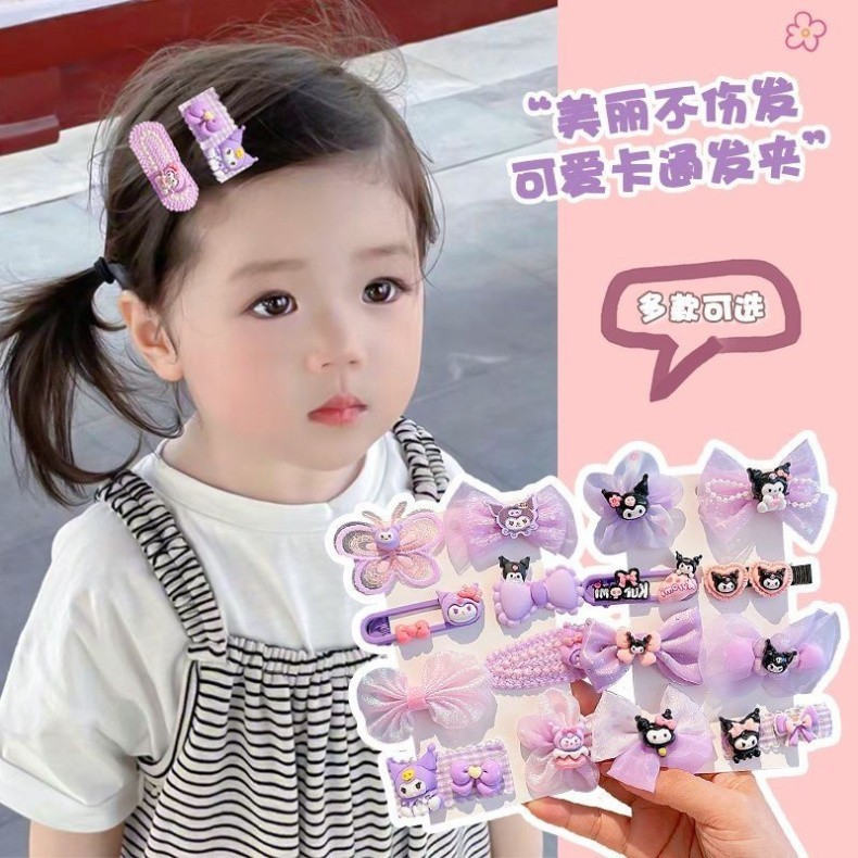 Set 8 Kẹp Tóc Kurumi Hót Hít Hè 2024🍀FREESHIP🍀Kẹp Tóc Cho Bé 8 Cái Phong Cách Hàn Quốc Dễ Thương