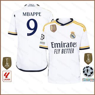 Áo Bóng Đá Real Madrid số 9 dành cho Kylian Mbappé - Tay Ngắn Thể Thao