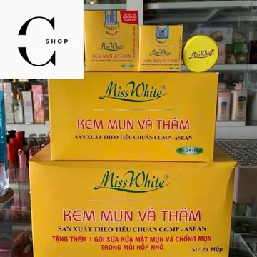 Cshop Kem Mụn Thâm MissWhite Kem Nghệ Miss white thâm và mụn