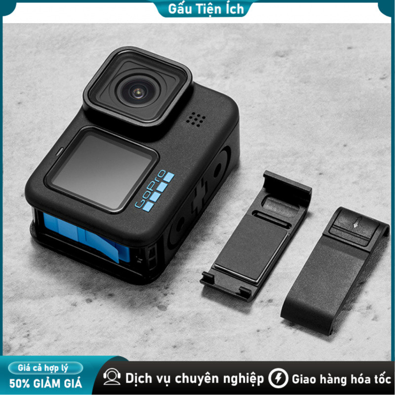 Phụ kiện nắp hông GoPro HERO13-9 có lỗ sạc Type C Nắp Đậy Cổng Kết Nối Pin Bên Hông，Nắp đậy pin