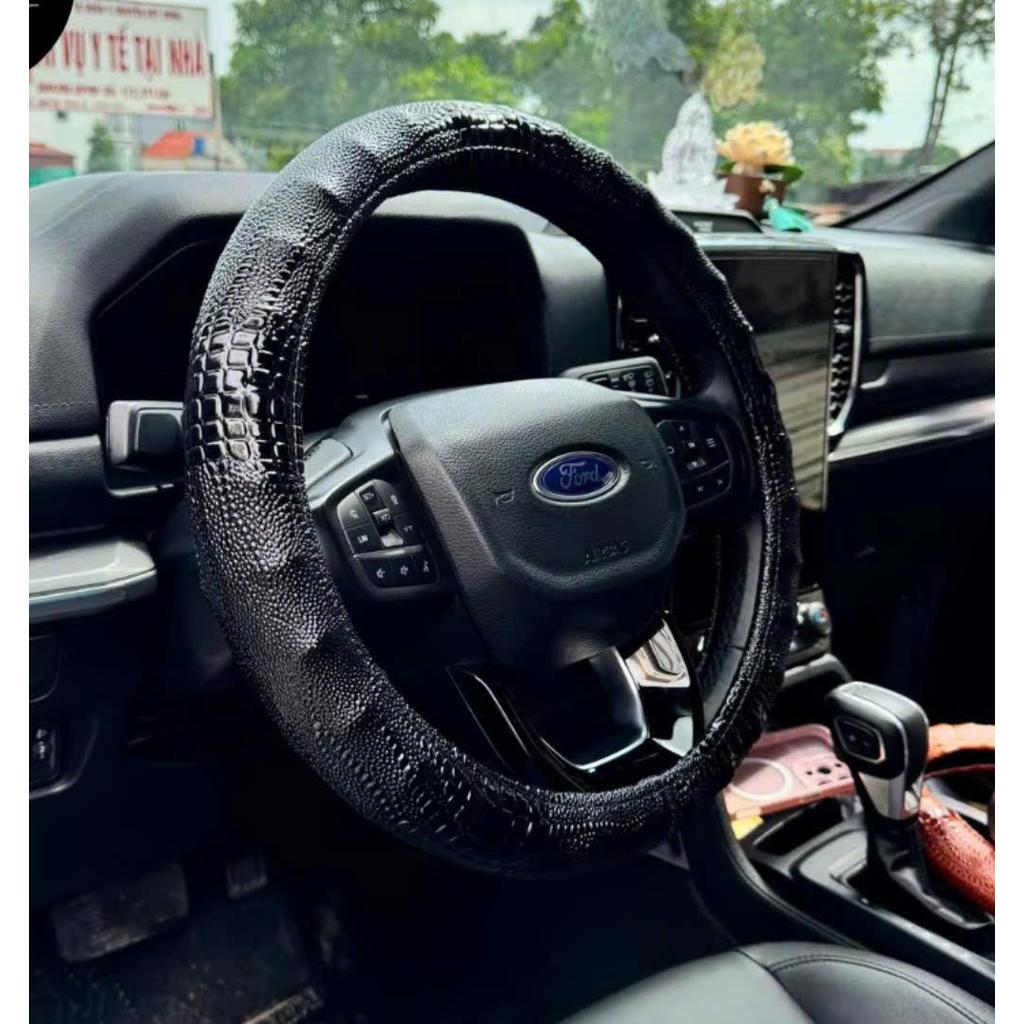 Bọc Vô Lăng Vân Cá Sấu Tăng Độ Ma Sát Bảo Vệ Vô Lăng An Toàn Cho Xe Con Xe Tải Xe Đầu Kéo Xe Khách Nội Thất