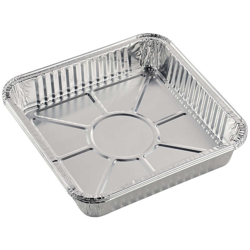Nồi Chiên Không Khí Khay Giấy Chuyên Dụng Tinfoil Vuông Nhôm Lá Bát Dày Không Cần Giặt Chảo Cấp Thực Phẩm Chịu Nhiệt Độ Cao