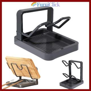 Dụng cụ sắp xếp nắp nồi FURNICLICK, giá đỡ nắp nồi thoát nước chống trượt, giá đựng đồ nhà bếp hai lớp dung tích lớn