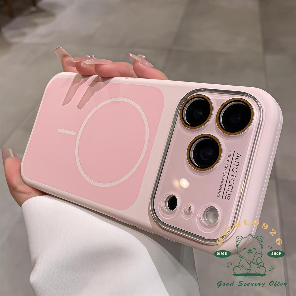 【 Ốp lưng iPhone17 】 Vỏ điện thoại silicon lỏng màu kẹo từ tính iphone17 Pro Max 16 15 14 cho vỏ iPhone Vỏ mềm silicon TPU chống sốc