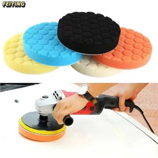 LAKAMMY 5 cái / bộ Miếng bọt biển đánh bóng tự động, Bộ đệm đánh bóng ô tô tự dính 3 / 4 / 5 / 6 / 7 Inch, Bộ đệm đánh bóng ô tô tự động có thể tái sử dụng tròn cho máy đánh bóng ô tô nhỏ giọt
