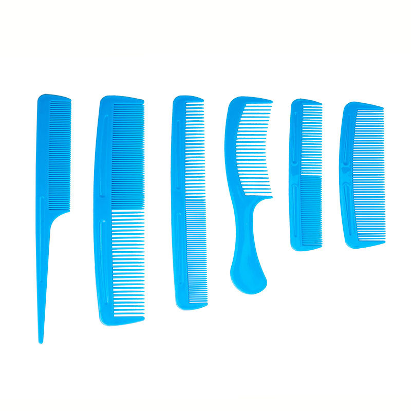 Bộ Lược Tạo Kiểu Tóc 6 Trong 1 Nhựa Detangling Bàn Chải Và Đuôi Lược Dành Cho Nữ Salon Chất Lượng Dụng Cụ Làm Tóc Gói Quà Tặng