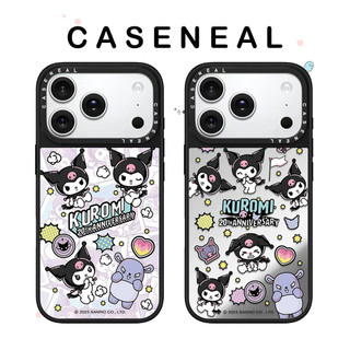 Ốp điện thoại gương chất lượng cao CASENEAL Graffiti Kuromi Thích hợp cho iPhone 17ProMax 17pro 17 air 16promax 16 15promax 15 14promax 13 13promax Ốp cứng chống rơi thời trang