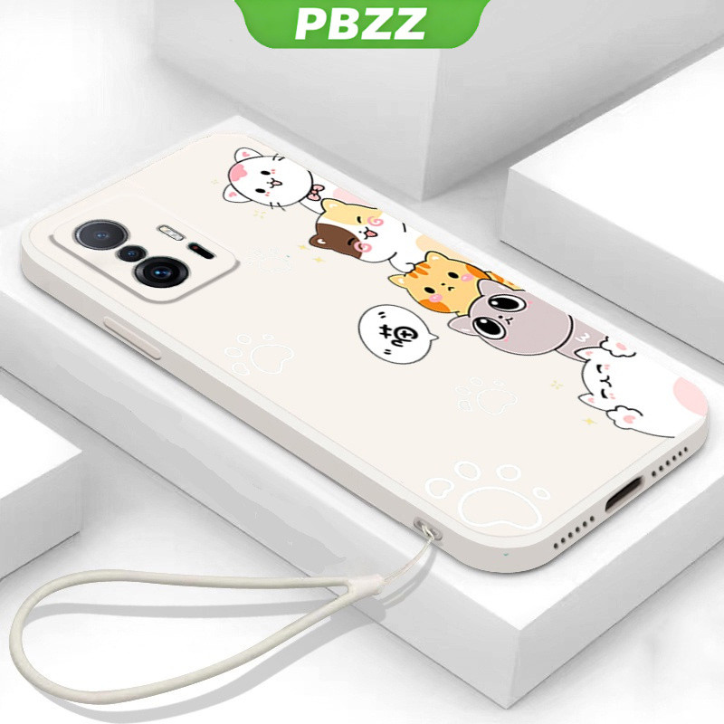 Ốp điện thoại silicon mềm bảo vệ viền vuông cho Xiaomi Mi 11 Lite/11 Lite 5G NE/11T/11T Pro DZMM01