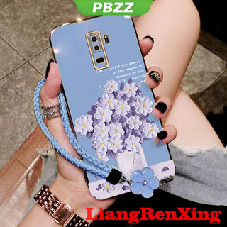 Ốp lưng samsung s9 plus samsung s9 ốp điện thoại hoạt hình hoa Vỏ mềm mạ điện silicon chống sốc Vỏ mịn thiết kế mới DDYHHS01