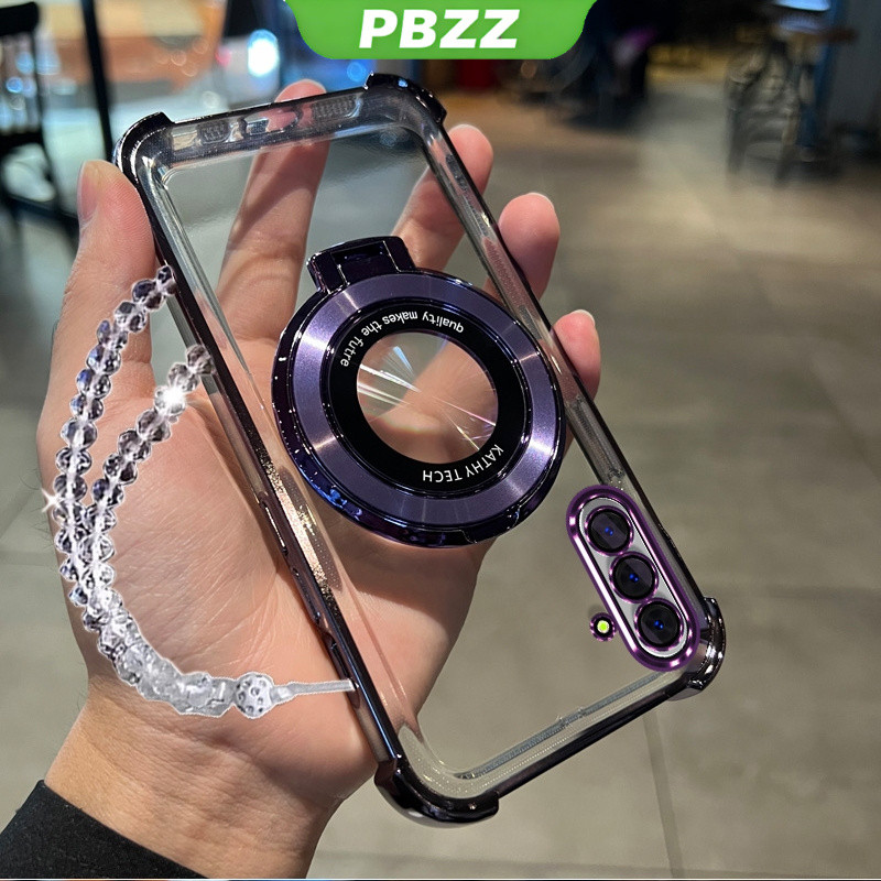 Ốp lưng cho samsung s24 ultra s25 S24 plus s24 FE 5g s25 ultra, ốp điện thoại silicone mềm chống sốc, thiết kế mới, thẩm mỹ trong suốt với giá đỡ dây đeo dễ thương SJSLWXZJ01