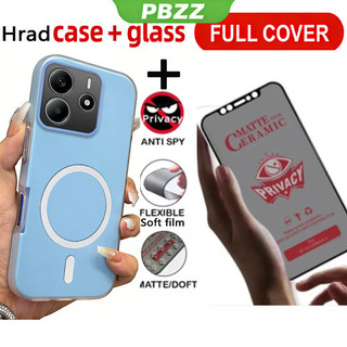 Vỏ kính cường lực chống riêng tư bằng gốm sứ 2 trong 1 màu thạch cho REDMI NOTE 13 14 4G REDMI NOTE 13 15 14 PRO plus 5G Vỏ điện thoại thiết kế mới thẩm mỹ GDMKFBS03
