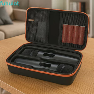 Hộp đựng micro không dây FUHUIOT, Hộp đựng micro có thể điều chỉnh cầm tay, Túi du lịch Mic chống sốc đa năng Chuyến đi công tác