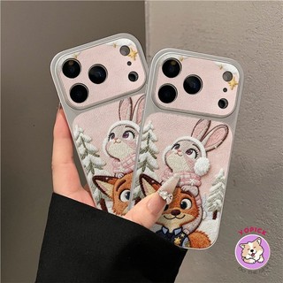 Cute Fox phone case Iphone 17 Pro Max 16 15 Pro Max 14 13 12 11 X XR Xsmax cover leather anti-drop KNTP