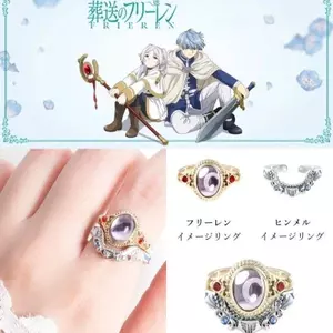 Nhẫn đồng thương hiệu Flien chôn cất Đơn giản phù hợp với mọi trận đấu Anime phái sinh Hàng hóa Nhẫn hai chiều cos