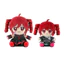 YT4 Kasane teto Plushie Chibi Ngồi Phong Cách Cotton Búp Bê Anime Sang Trọng Túi Charm