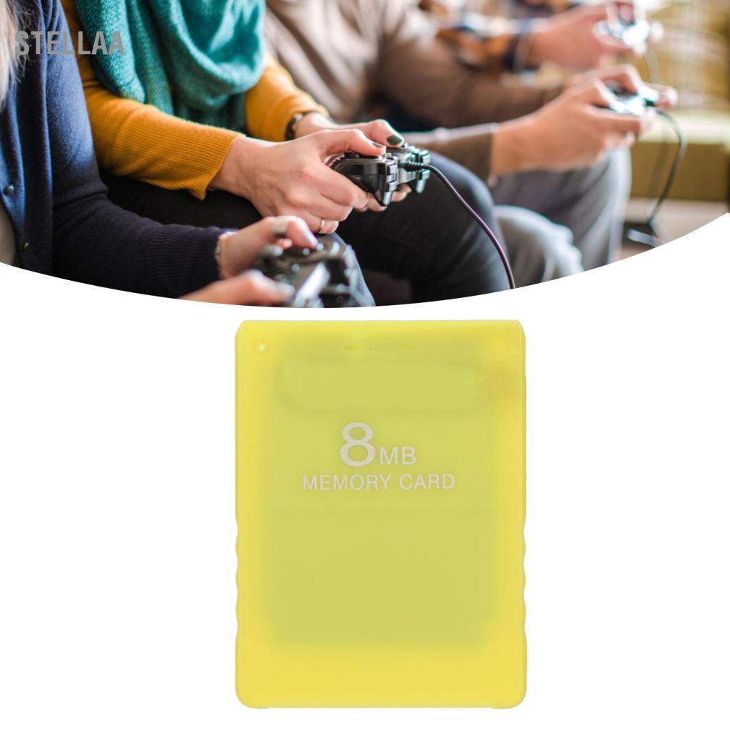 Stellaa Thẻ nhớ Stellaa 8 MB FMCB V1.966 McBoot Bộ lưu trữ dữ liệu ngoài cho tất cả các máy chơi game Chơi game di động cắm và chạy tốc độ cao (Màu vàng)