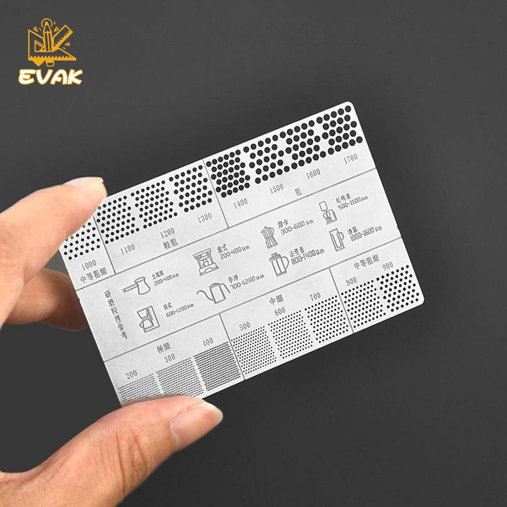 Thẻ tham khảo kích thước xay cà phê Alittlesetrtu - Bột mài Thinessparison Cân VN