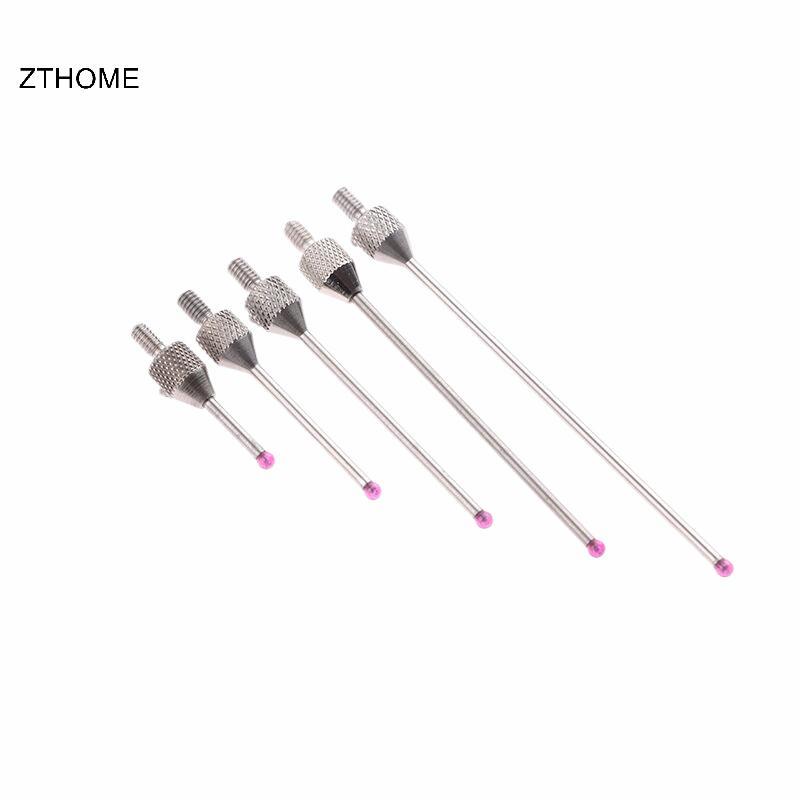 ZTHOME 2mm Đầu thép vonfram Ruby OD 10mm 20mm Đo chiều dài M2.5 Chủ đề Micromet Chiều cao Đòn bẩy Mặt số đo kiểm tra Đầu chỉ báo Đầu dò HOT