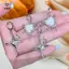 <![Mina] Bông Tai Ngôi Sao và Trái Tim Đá Opal Phong Cách Punk Y2K - Quà Tặng Dự Tiệc Charming