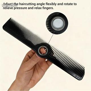 Uukendh HURRISE Đen Xoay Lược Công Thái Tạo Kiểu Tóc Cắt Với ​​Fidget Spinner Trung Tâm Dành Cho Nam Nữ Dày Mịn Xoăn Thẳng
