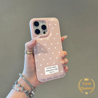 Ốp Lưng Chấm Bi Đơn Giản Thời Trang Tương Thích Cho IPhone Air XR 15 12 16 11 17 13 14 Pro Max XS MAX 15 16 14 Plus X Da Họa Tiết Đệm Không Khí Vỏ Chống Sốc
