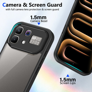 Dành cho infinix Note 60 Pro 5G Ốp điện thoại cứng trong suốt Khung silicon mềm chống rơi mỏng