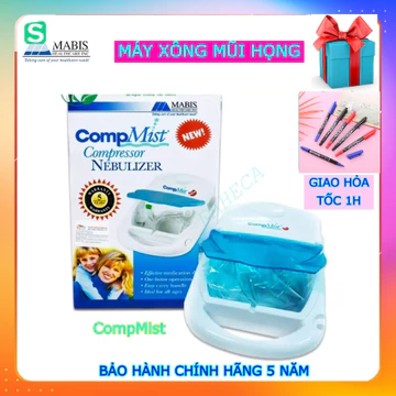 [HỎATỐC] Máy xông mũi họng Mabis CompMist Compressor Nebulizer NEW -Máy xông khí dung cho bé & người lớn - Chính hãng