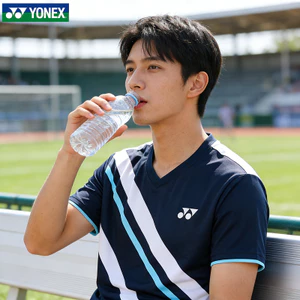 Áo sơ mi thể thao thoáng khí YONEX, bộ đồ tập chạy nhanh khô