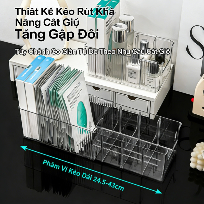 Hộp Bảo Quản Mặt Nạ, Có Lưới, Có Thể Tháo Rời, Có Lưới Có Thể Tháo Rời, Đa Chức Năng, Sắp Xếp Mỹ Phẩm Chăm Sóc Da