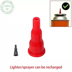 PUSKY 10 Cái Bộ Chuyển Đổi Đầu Phun Butan Chuyển Đổi Bình Cassette Thành Bể Bơm Hơi Đầu Nối Đầu Phun Khí Để Đổ Đầy VN