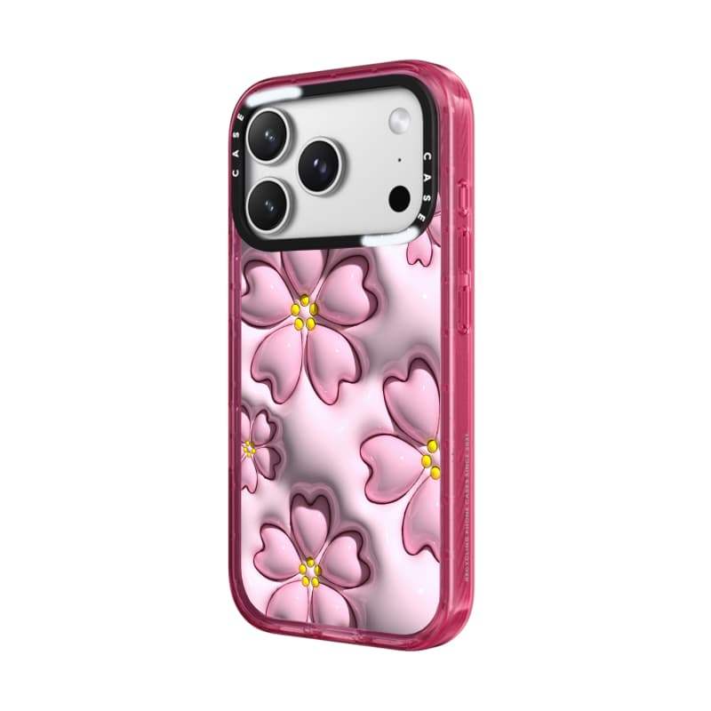 CASECASE X Vỏ hoa anh đào mềm Màu đen / Xanh da trời / Hồng Bộ sưu tập kẹo Fizz Màu sắc trong suốt Cứng hút từ tính Vỏ tác động cho Apple IPhone 13 14 15 16 17Pro Max Plus Có hộp