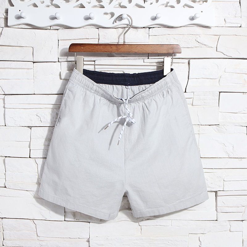 Quần Short Cotton Nguyên Chất Nam Hợp Thời Trang Size Lớn Crop Quần Mùa Hè Mặc Ngoài Quần Crop Thường Ngày Thể Thao Rời Quần Đi Biển Mỏng M83B