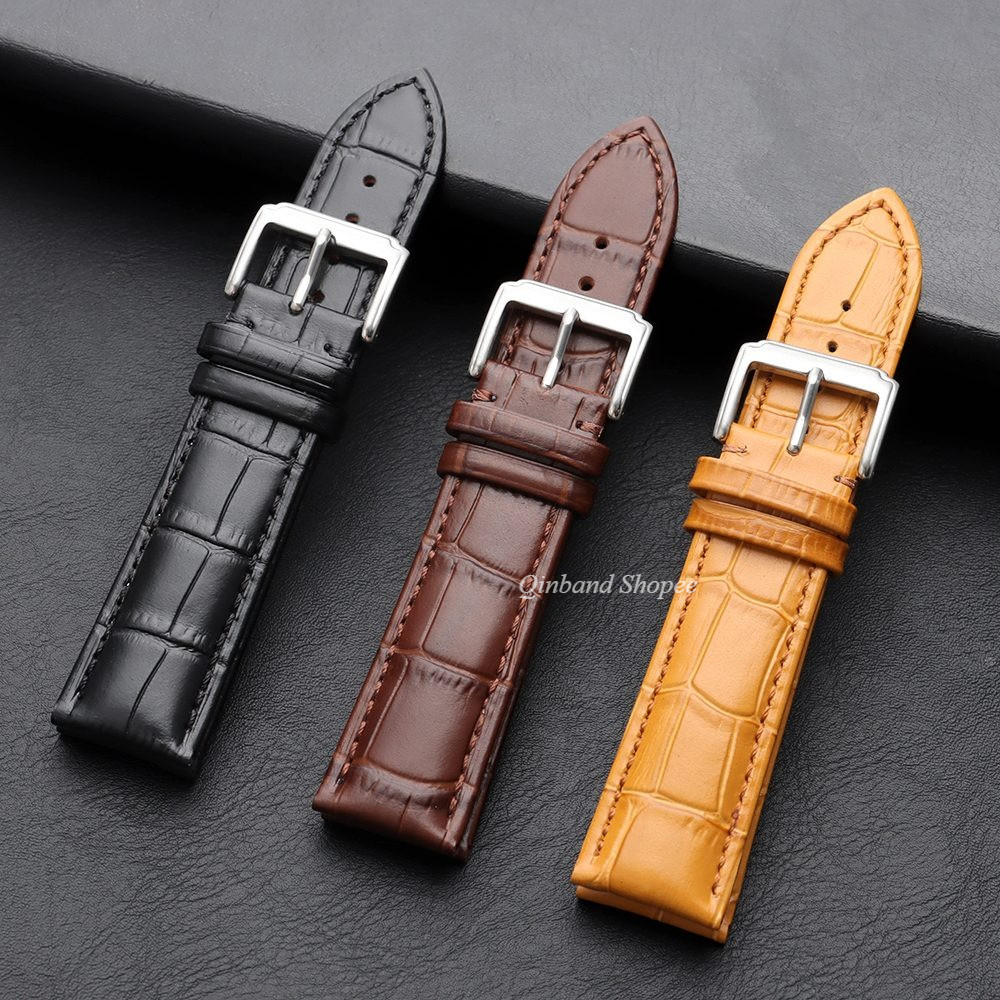 Hộp 12-24mm Dây đeo đồng hồ bằng da thật 12 / 13 / 14 / 16 / 17 / 18 / 19 / 20 / 21 / 22 / 23 / 24mm Dây đeo đồng hồ phổ thông dành cho nam nữ dành cho thợ lặn SEIKO cho vòng đeo tay đồng hồ cơ thạch anh