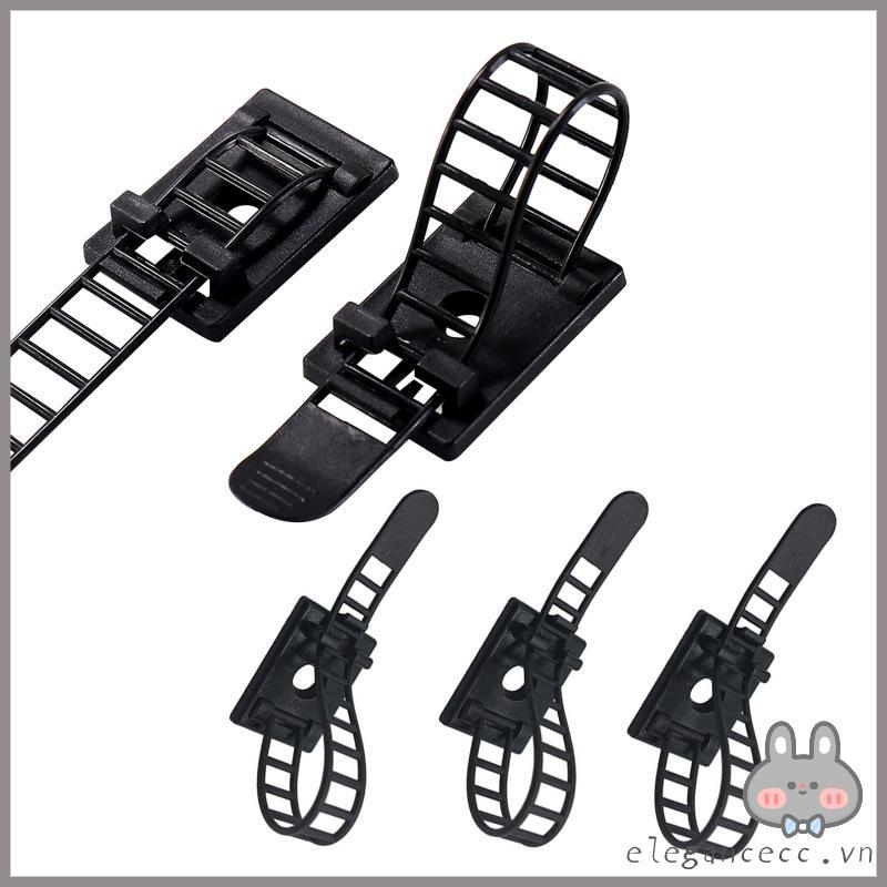 ELEGA 100 Chiếc Kẹp Dây Dính Quản Lý Cáp Dây Giữ Bàn Quản Lý Dây